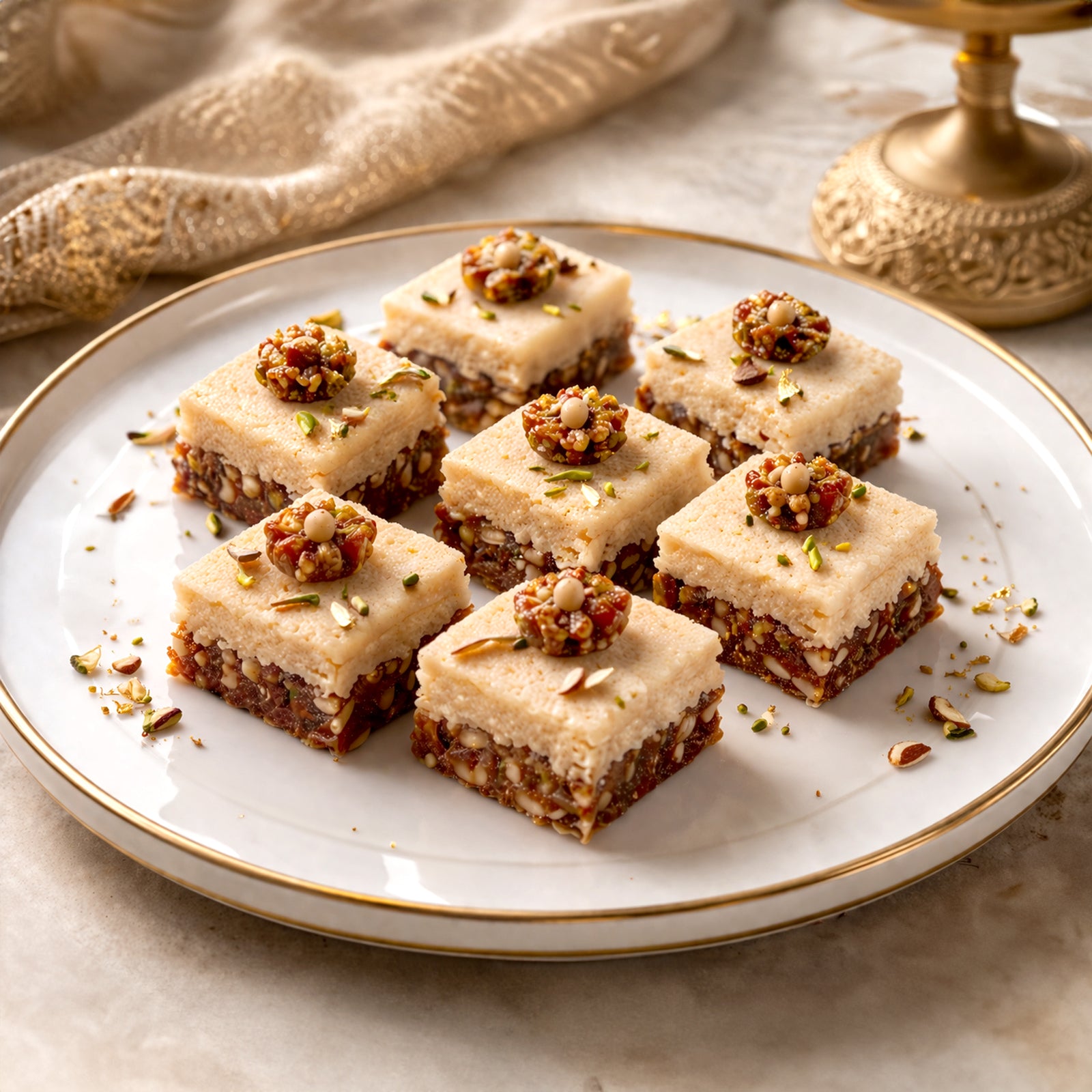Fig Date Nut Burfi