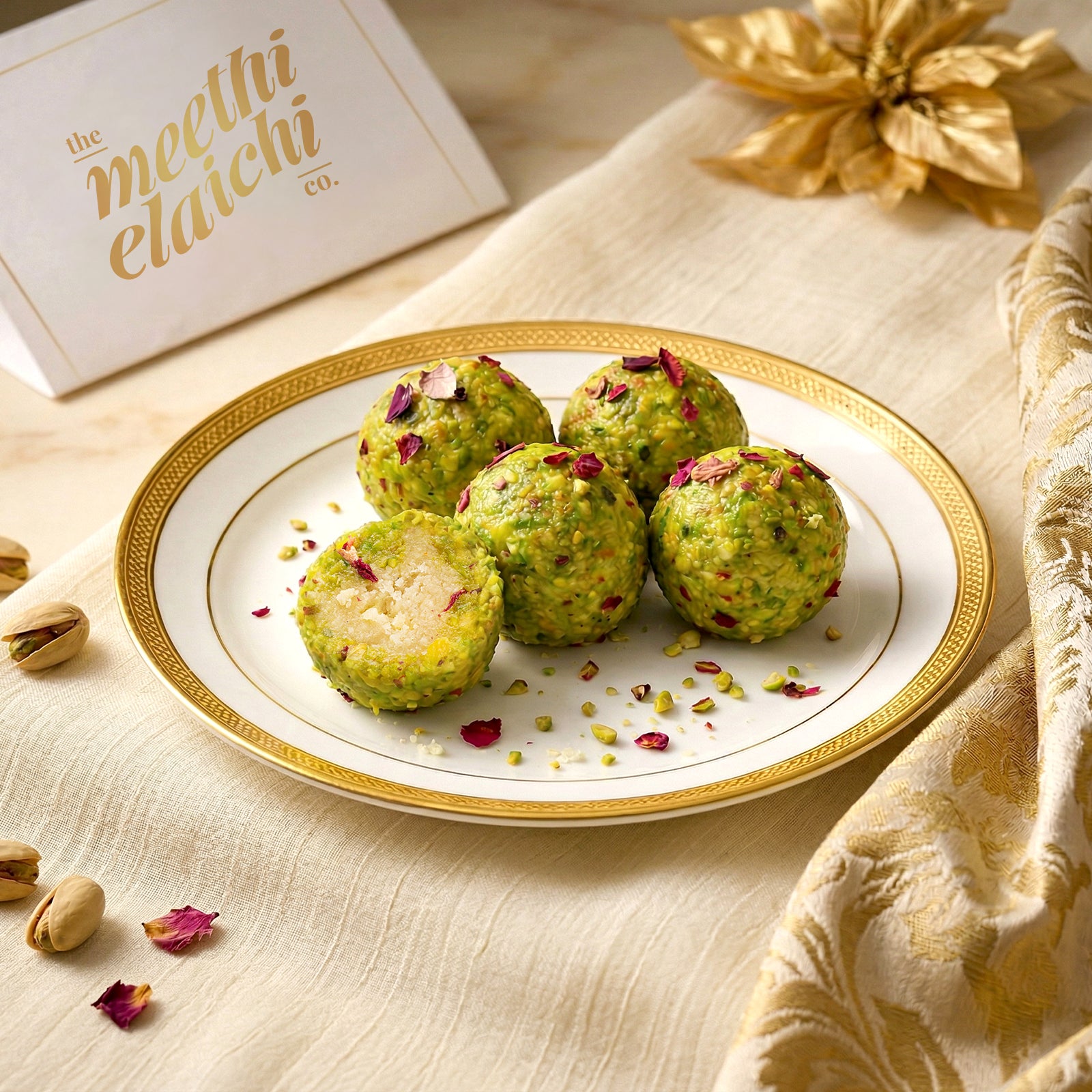 Gulabi Pista Laddoo