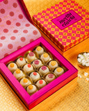 Floral Peda handcrafted gourmet peda sweets box by Meethi Elaichi Mumbai