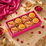 Strawberry Burfi with Orange Macaroon