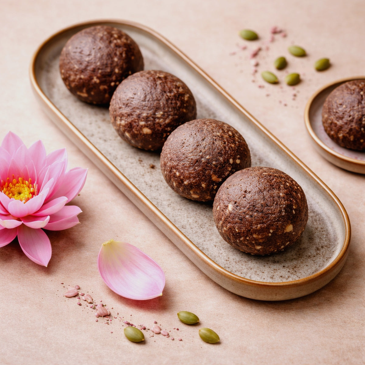 Vegan Ragi Walnut Ladoo